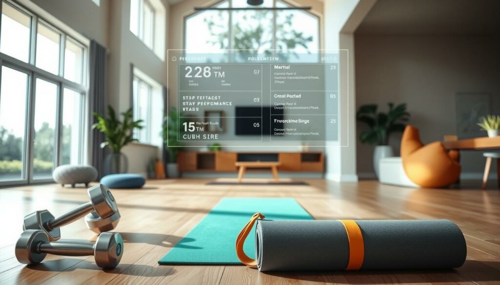 fitness apps transforming living space into a gym